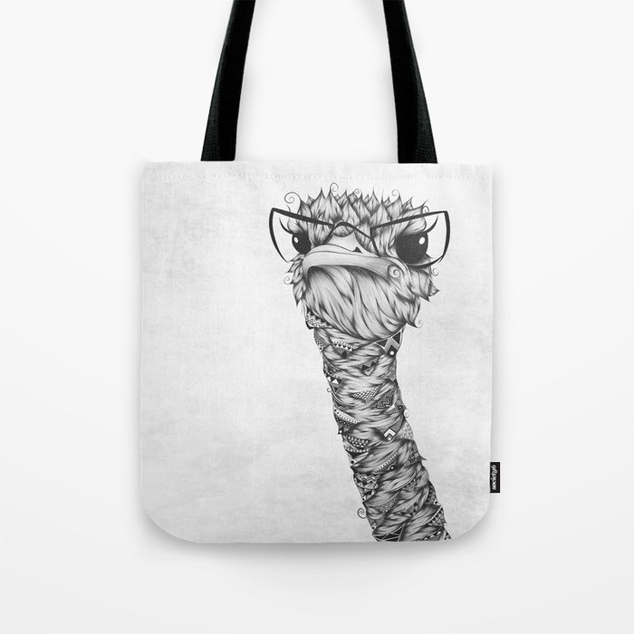 ostrich tote