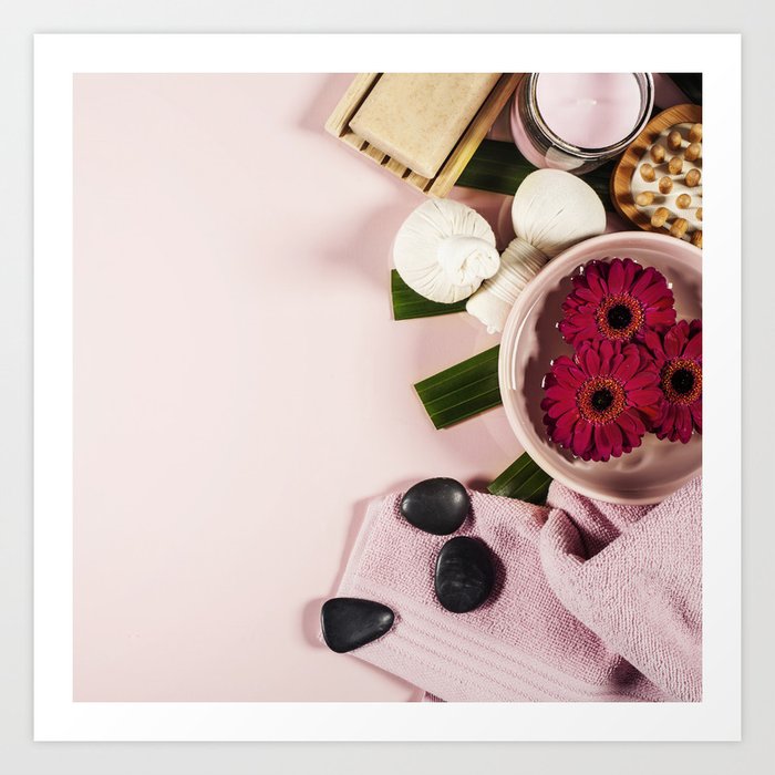 Spa Background Art Print By Klenova Society6