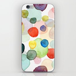 Watercolor drops multicolor iPhone Skin