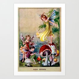 “Fairy Artists” by Rene Cloke (1920) Art Print