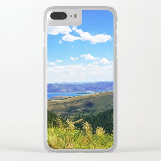 Bear Lake Blue Clear iPhone Case