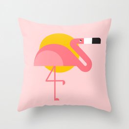 Pink Flamingo Throw Pillow