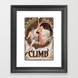 Art Nouveau Climber Framed Art Print