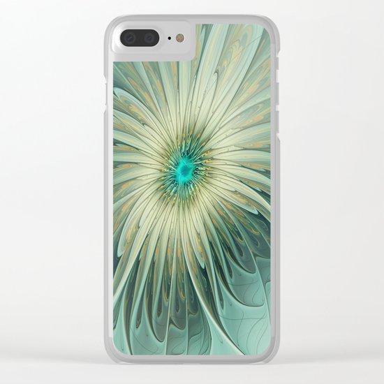 Emotions of a Flower, Abstract Fractal Art Clear iPhone Case