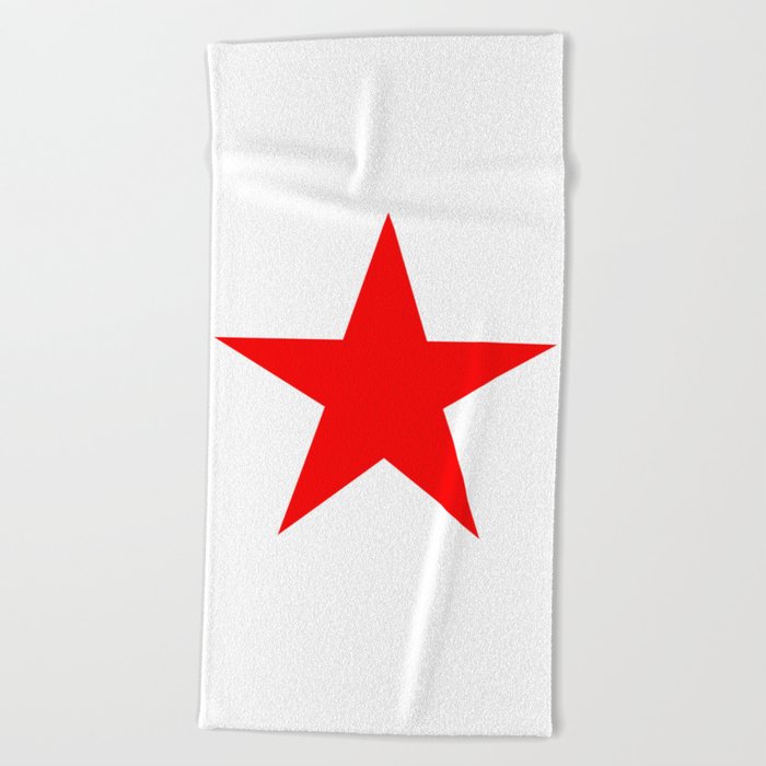 Red Star Beach Towel