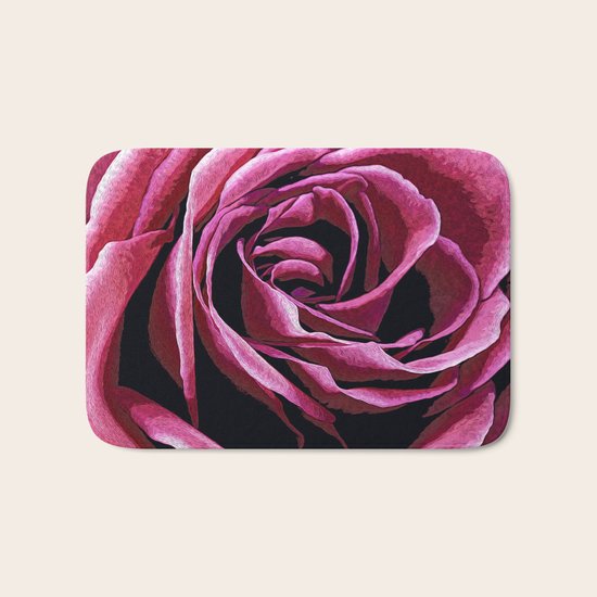 Rose Sketch Bath Mat