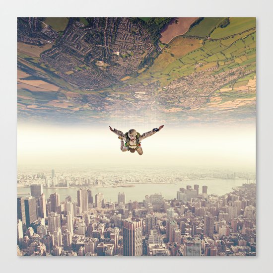 Diving to the Parallel Worlds Canvas Print