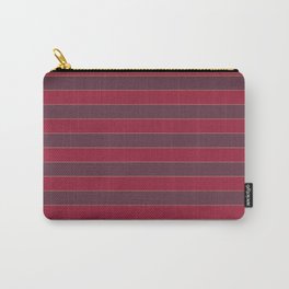 Striped red Carry-All Pouch | Digital, Pattern, Patternstriped, Darkred, Stripes, Pop Art, Simple, Red, Minimalist, Graphicdesign 