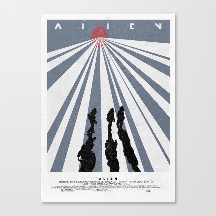 Alien (1979) Movie Poster Canvas Print