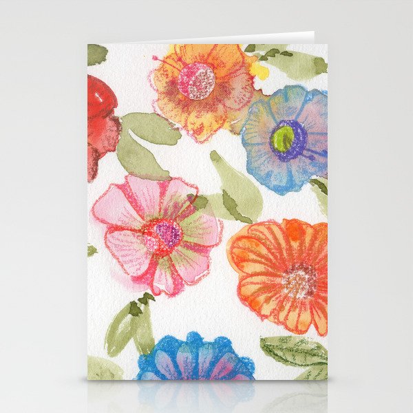 Scattered Flowers Stationery Cards