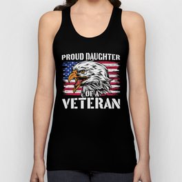 Proud Daughter Of A Veteran Patriotic Unisex Tank Top