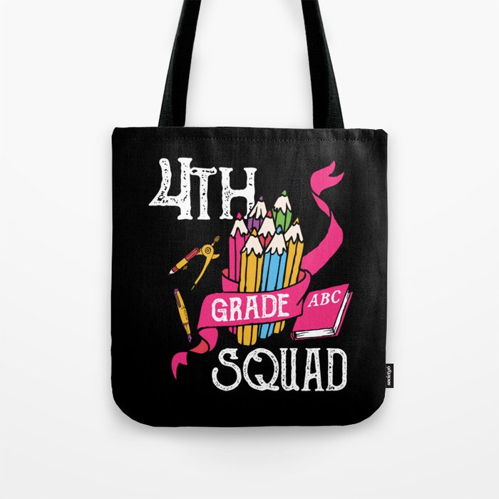 4th Grade Squad Student Back To School Tote Bag