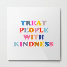 Treat People With Kindness Metal Print | Pattern, Kindness, Oosehappy, Hs, Graphicdesign, Signofthetimes, Watermelonsugar, Fineline, Harry, Lightsup 