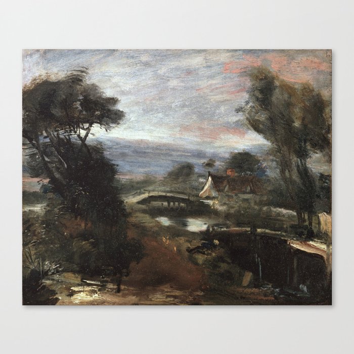 Landscape by John Constable Canvas Print