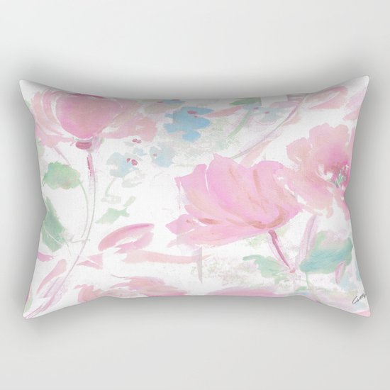 rose ribbons Rectangular Pillow