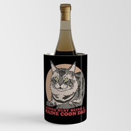 Maine Coon Cat Dad Cat Owner Wine Chiller
