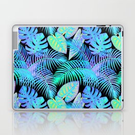 Tropical Fluorescent Palm Leaves Laptop Skin