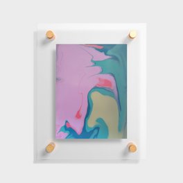 Cotton Candy Smear Floating Acrylic Print