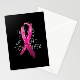 Family Breast Cancer Awareness Stationery Card