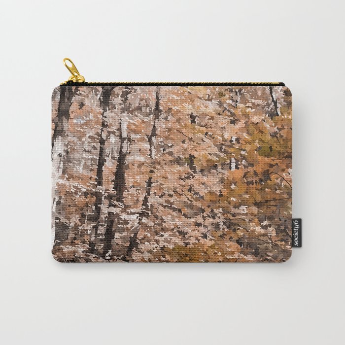 Amber fall deciduous forest Carry-All Pouch