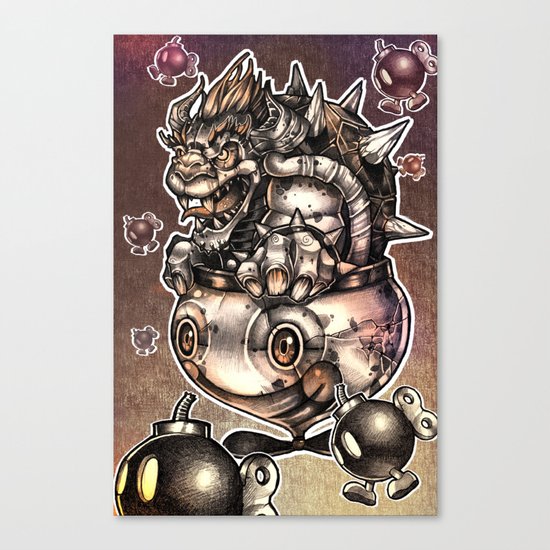 BOMBS AWAY BOWSER Canvas Print