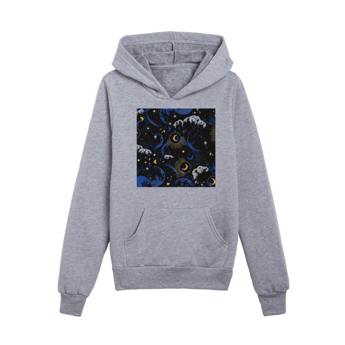 Night sky of stars abstract D Kids Pullover Hoodie