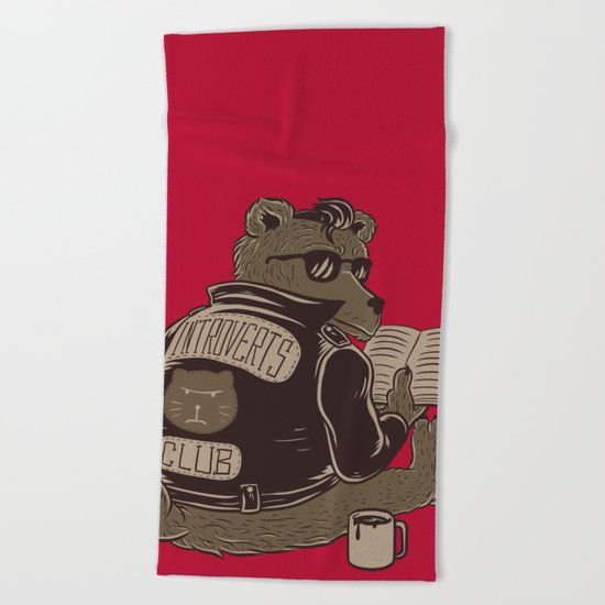 Introverts Club Beach Towel