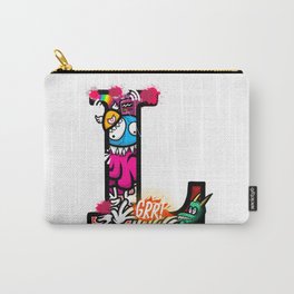 initial L Carry-All Pouch | Handmade, Letter, Drawing, Digital, Morelio, Initial, L, Popart, Typography, Illustration 