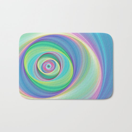 Asymmetric circles around the circle Bath Mat