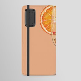 Orange Fish Lady Android Wallet Case