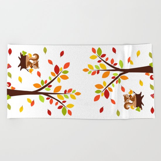 Chipmunk Beach Towel