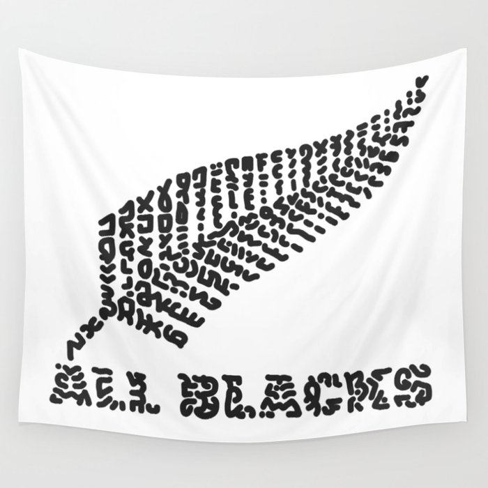 "All Blacks" Rugby Team New Zealand Wall Tapestry