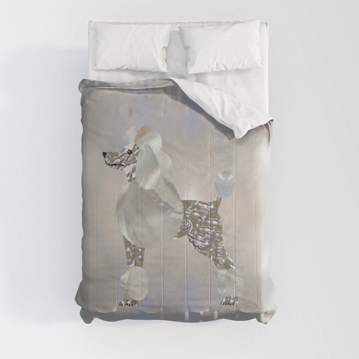 Luxury Pearl and Abalone Poodle Comforter by Creativemotions