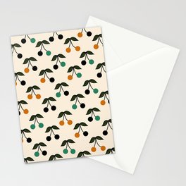 Vintage Cherry Pattern Retro Collection 3 Stationery Card