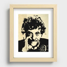 Vonnegut print 2 Recessed Framed Print