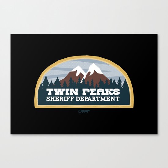 Twin Peaks Sheriff Department (Redux) Canvas Print