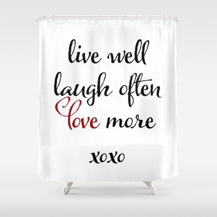 Live Laugh Love Shower Curtain By Aedesignworks Society6 Live Laugh Love Shower Curtain