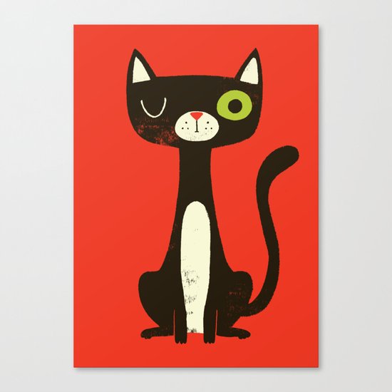 Black Cat Canvas Print