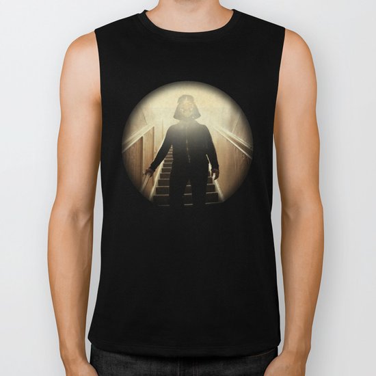 Stairway to the dark side _ vader descending Biker Tank