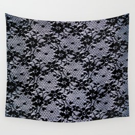 Black Lace Wall Tapestry