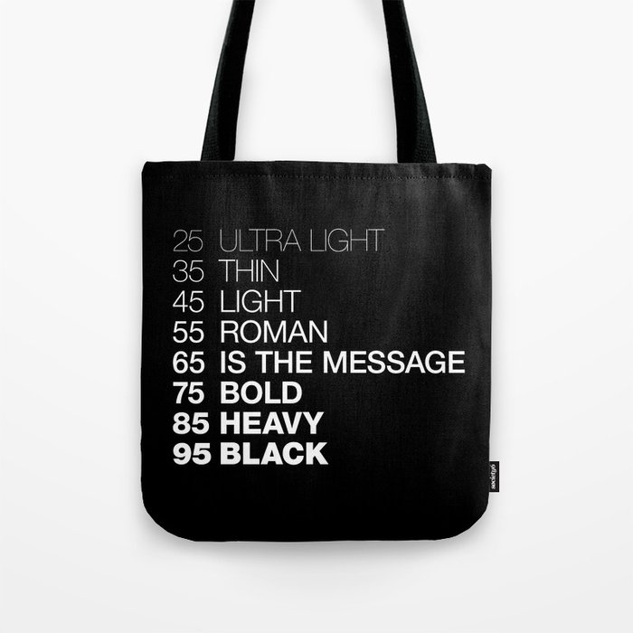 Tote bag message clearance