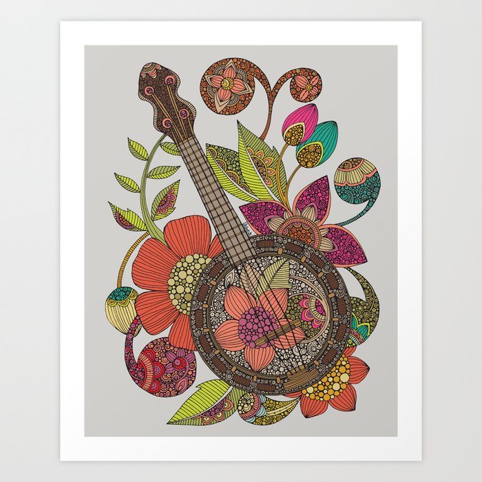 Ever Banjo Art Print