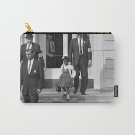 US Marshals With Young Ruby Bridges On School Steps Carry-All Pouch | Vicepresident, Rubybridges, Equality, Blacklivesmatter, Blackhistorymonth, History, Photo, Rosaparks, Black, Kamalaharris 
