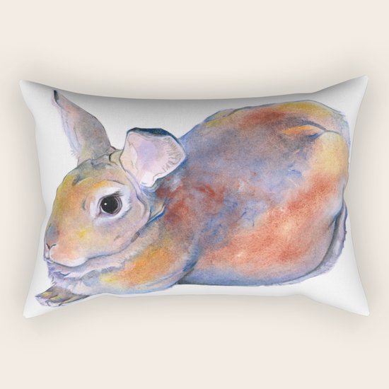 Rabbit Rectangular Pillow