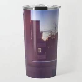Coffee cup in window Travel Mug