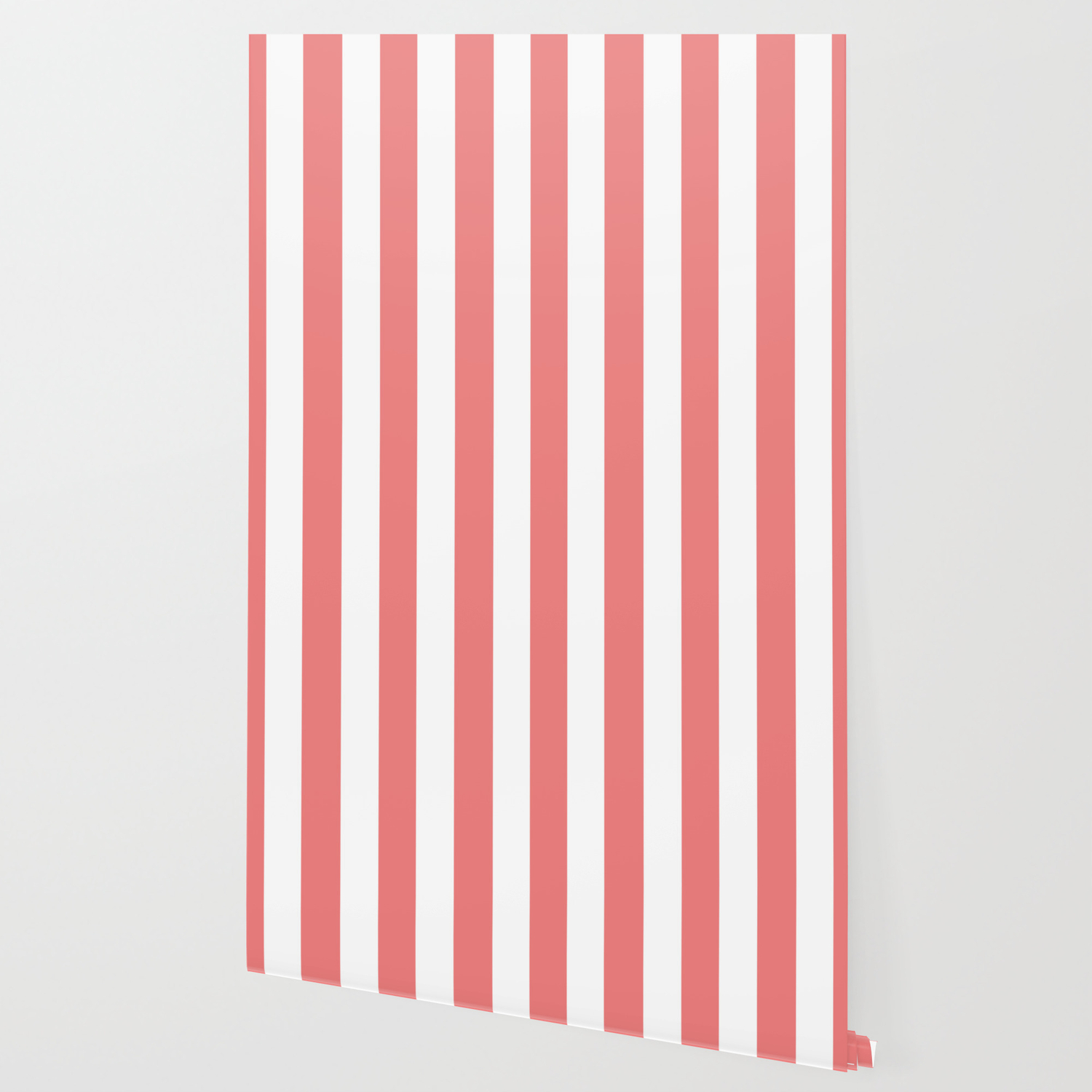 Light Coral Pink Solid Color White Vertical Lines Pattern
