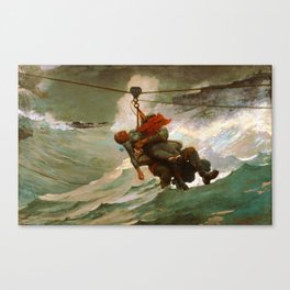 The Life Line by Winslow H. (1884) Canvas Print