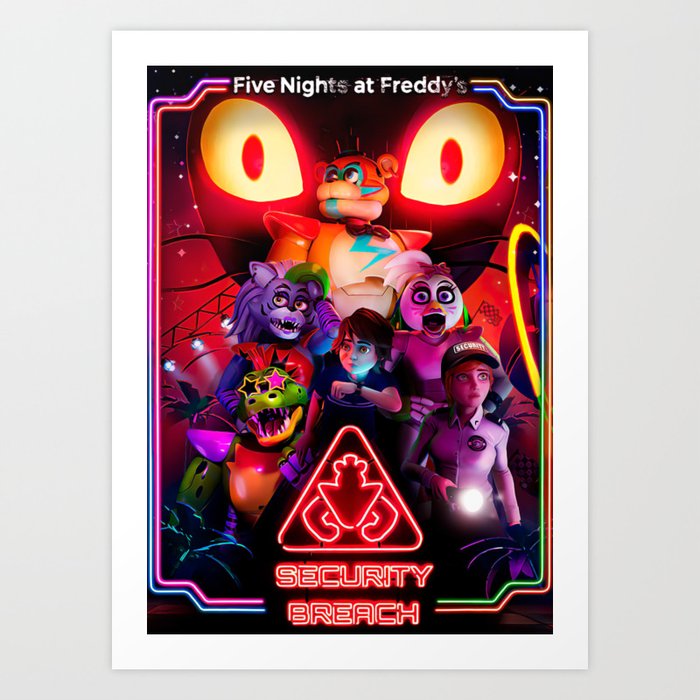 Glamrock Freddy (Security Breach) Fnaf Poster/ Art Print