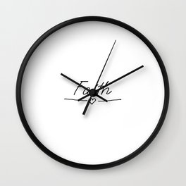 Religious quotes about faith Wall Clock