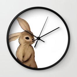 Shy Bunny Wall Clock